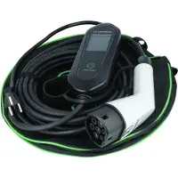 VHBW Type 2-laadkabel 3,5 kW 16 A 1-fasig 10 m, compatibel met Fiat Grande Panda, Panda elektrische auto – kabel voor wallbox en huishoudelijk stopcontact type F CEE 7/7