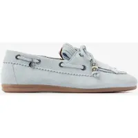 Via vai June Loua Loafers Dames - Suède - Blauw - Maat 43