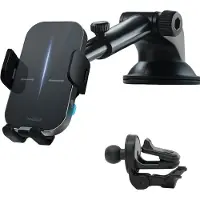 Phreeze CH-M1 Auto Qi - Telefoonhouder Auto Zuignap - Ventilatie & Dashboard - Telefoonhouders Auto Oplader - Draadloze Autolader - Automatisch Dicht & Open - Zonder magneet