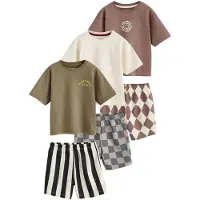 Next - Jongens - Set van 3 korte pyjama's - Grijs