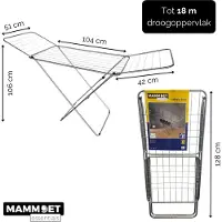Mammoet Droogrek Flint met Vleugels – 18 m Drooglengte – Inklapbaar – Zwart