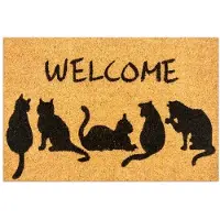 Maan Kokosmat Deurmat Katten 40x60 cm - Natuurlijk en Duurzaam