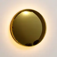 Ks Verlichting - wandlamp - Auris - Goud - IP65 - 2700K - LED - buitenverlichting