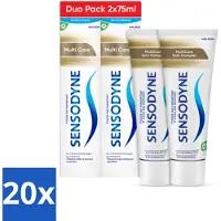 Sensodyne 20 x - Tandpasta - Multi Care - Complete Zorg - Duopack - 2 x 75 ml - Gevoelige Tanden - Tandpasta - Tandvlees - Fluoride - Gevoeligheid
