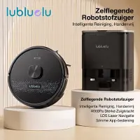 Lubluelu SL60MAX+ Robotstofzuiger met Dockingstation - Robot Stofzuigers met Dweilfunctie - 7000Pa -LiDAR-navigatie – Borstel die klitten voorkomt – Ideaal voor dierenharen