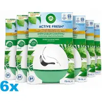 Air Wick Active Fresh Lentedauw Luchtverfrisser – 6 x 75 ml – Continue Geurverspreider – Tot 55 Dagen Frisheid