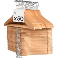 Bodo Kledinghangers Hout - 50 Stuks Kleerhangers -