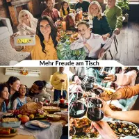 ANRO Tafelkleed Tropische bladeren Groen 280x140cm Rechte rand Afwasbaar Waterafstotend