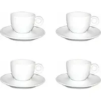 Lubiana Bola Kop en schotel - Tas en ondertas - 15 cl - Set van 4