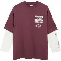 s.Oliver Shirt bordeaux / wit