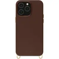 Selencia Rivièra MagSafe Backcover met afneembare haakjes voor de Apple iPhone 14 Pro - Choco Brown