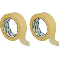 Torro 2x Gele SchilderTape 30mm x 50m - Afplaktape voor Schilderen