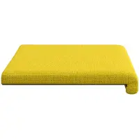 vidaXL Bankkussen Stof Licht Geel Diepte 35 cm