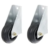 Alberts 215095 poortwiel | voor zware poorten, om vast te schroeven | thermisch verzinkt | Ø80 mm | set van 2