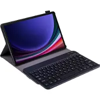 Just in Case tablet Hoes met Toetsenbord geschikt voor Samsung Galaxy Tab S9 / S9 FE / S10 FE / S10 Lite - AZERTY Bluetooth Keyboard Case - Zwart