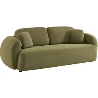 Sweeek 3 zits bank met chenille stof Kaki