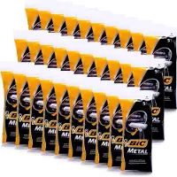 BIC - Scheermesjes - Metaal - Enkel Mesje - Wegwerpmesjes - 30 x 5 Scheermesjes