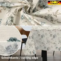 ANRO Tafelkleed Rozen Blauw 260x140cm Rechte rand Afwasbaar Waterafstotend Binnen & Buiten