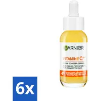 Garnier 6 x - SkinActive - Serum - Vitamine C - Tegen Pigmentvlekken - Niacinamide & Salicylzuur - 30 ml - Serum Vitamine C - Pigmentvlekken - Anti-aging - Stralende Huid - Niacinamide