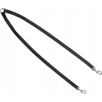 Dingo Dubbele Hondentuig Verloopriem 2x70cm Zwart
