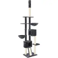 Feandrea Kraboom, kattenboom, tot aan het plafond, 2,4-2,6 m, rookgrijs, model PCT110G01