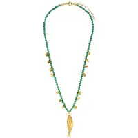 Lucardi Ketting goud / groen