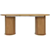 STILVORA Eettafel - Uitschuifbaar Ontwerp Met Verborgen Opbergruimte - Ruimtebesparend Voor Kleine Ruimtes - MDF En Metaal - 189,7x80x75 Cm - Donkerbruin