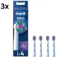 Oral-B Pro 3D White Opzetborstels - 3 x 4 Stuks