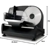 SP Groenten Snijder Elektrisch - Groente Snijder Elektrische - Elektrische Hakmolens - Zwart - 25cm x 19cm x 27cm