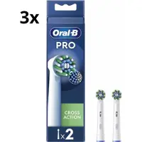 Oral-B Oral B Opzetborstels PRO Cross Action Wit - 3 x 2 stuks