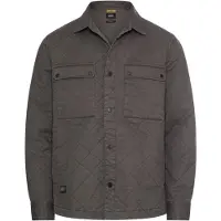 Camel active Overshirt met ruitjespatroon - Maat menswear-L - Grafietgrijs