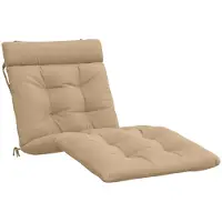 vidaXL Ligstoel Kussen VIANEN 100% Polyester Zand 200 x 80 x 8 cm