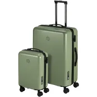 Princess Traveller PT-01 Evo - Kofferset 2 Delig - Pure Sage - 35L Handbagage Koffer - 98L Reiskoffer - Lichtgewicht