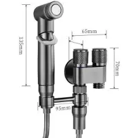 INF Roestvrijstalen Toilet Companion Set - Verbeterde Reiniging Grey