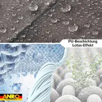 ANRO Tafelkleed Houtlook Meerkleurig Ovaal 260x140cm Rechte rand Afwasbaar Waterafstotend