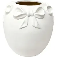 Clayre & Eef Vaas Wit Terracotta