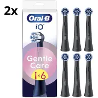 Oral-B Oral B iO Gentle Care Opzetborstels - Zwart - 2 x 6 stuks