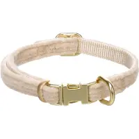 Flamingo - Hond Halsband Saba Beige XS 20-35cm 10mm