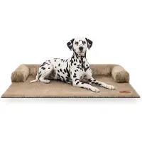 Knuffelwuff bankbeschermer Hudson van ribfluweel voor stijlvolle bescherming en een gezellig favoriet plekje op je bank XXL 120 x 95cm Bruin