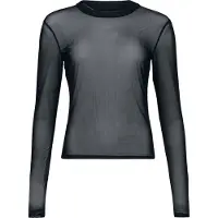 Black premium by emp Shirt met lange mouwen - Essential - Mesh - S tot XXL - voor Vrouwen - zwart - Maat S