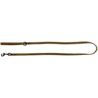 Adori Dresseerlijn Vetleder Met Print - Riem - 130x1.8 cm Olijfgroen