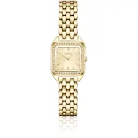 BOSS Mae Petite goudkleurig horloge met kristallen op de lunette