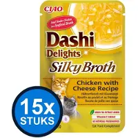 Ciao 15x Dashi Delights silky broth cat chicken&cheese 40gr