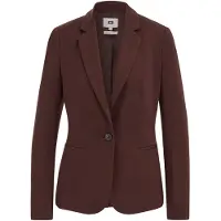 We fashion - Dames getailleerde jersey blazer met stretch - Kaneelbruin - Viscose - Maat: XL