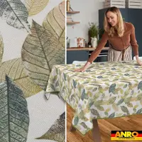 ANRO Tafelkleed Herfstbladeren Meerkleurig 260x140cm Met sierband Afwasbaar Waterafstotend
