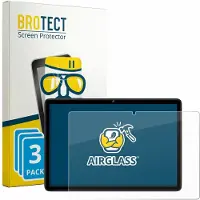 BROTECT Screenprotector 3 Stuks voor fezawio F12 10.1" Beschermglas transparant