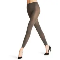 Falke Pure Matt eenkleurig materiaal ondoorzichtig 50 DEN legging dames grijs - maat S-M