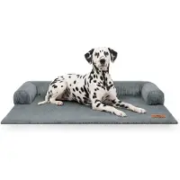 Knuffelwuff bankbeschermer Hudson van ribfluweel voor stijlvolle bescherming en een gezellig favoriet plekje op je bank XXL 120 x 95cm Grijs