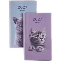 Brepols agenda 2027 - INTERPLAN [0.736] - AMICI + ABC - Zakagenda - 1 week op 2 pagina's - Weekoverzicht - Gespiraleerd - Blauw - 9 x 16 cm