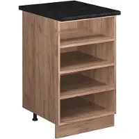 Vicco Keukenrek Fame-Line, Goudkleurig Eiken, 50 cm, WB Antraciet